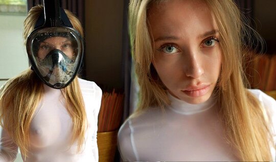 Blonde in White Panties Perfectly Fucked in the First Person - HD Porn Online
