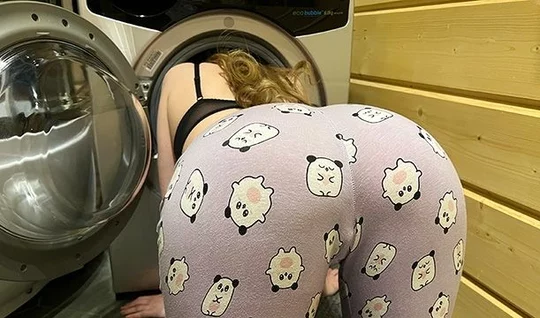 The big-assed doggy style got up and got a gun in her wet pussy