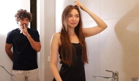 I tore my Russian girlfriends pantyhose to have sex